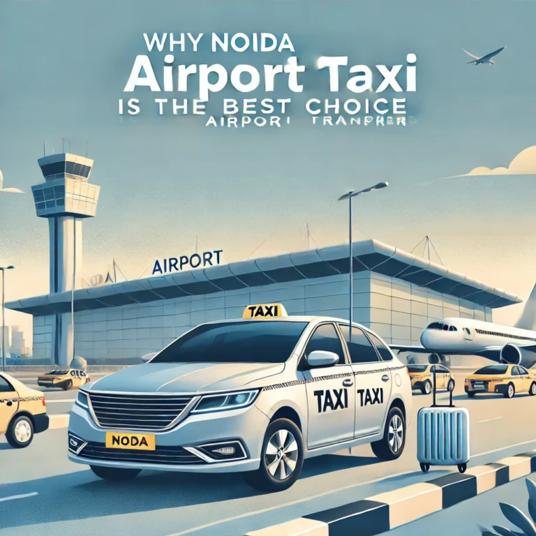 Dall·e 2024 11 13 11.31.08 A High Quality Banner Image For A Blog Titled 'why Noida Airport Taxi Is The Best Choice For Airport Transfers.' The Image Should Feature A Well Maint